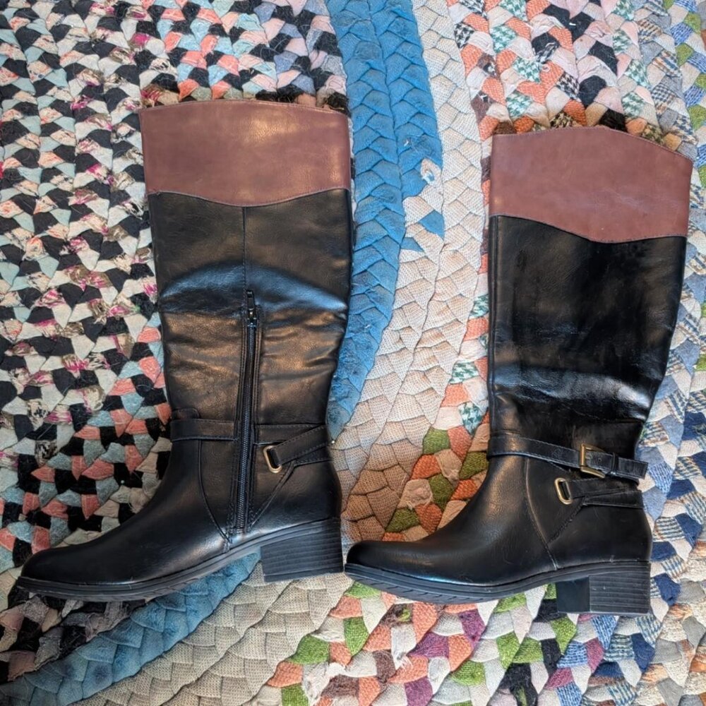 Black and brown Rampage boots #boots - Picture 4 of 5